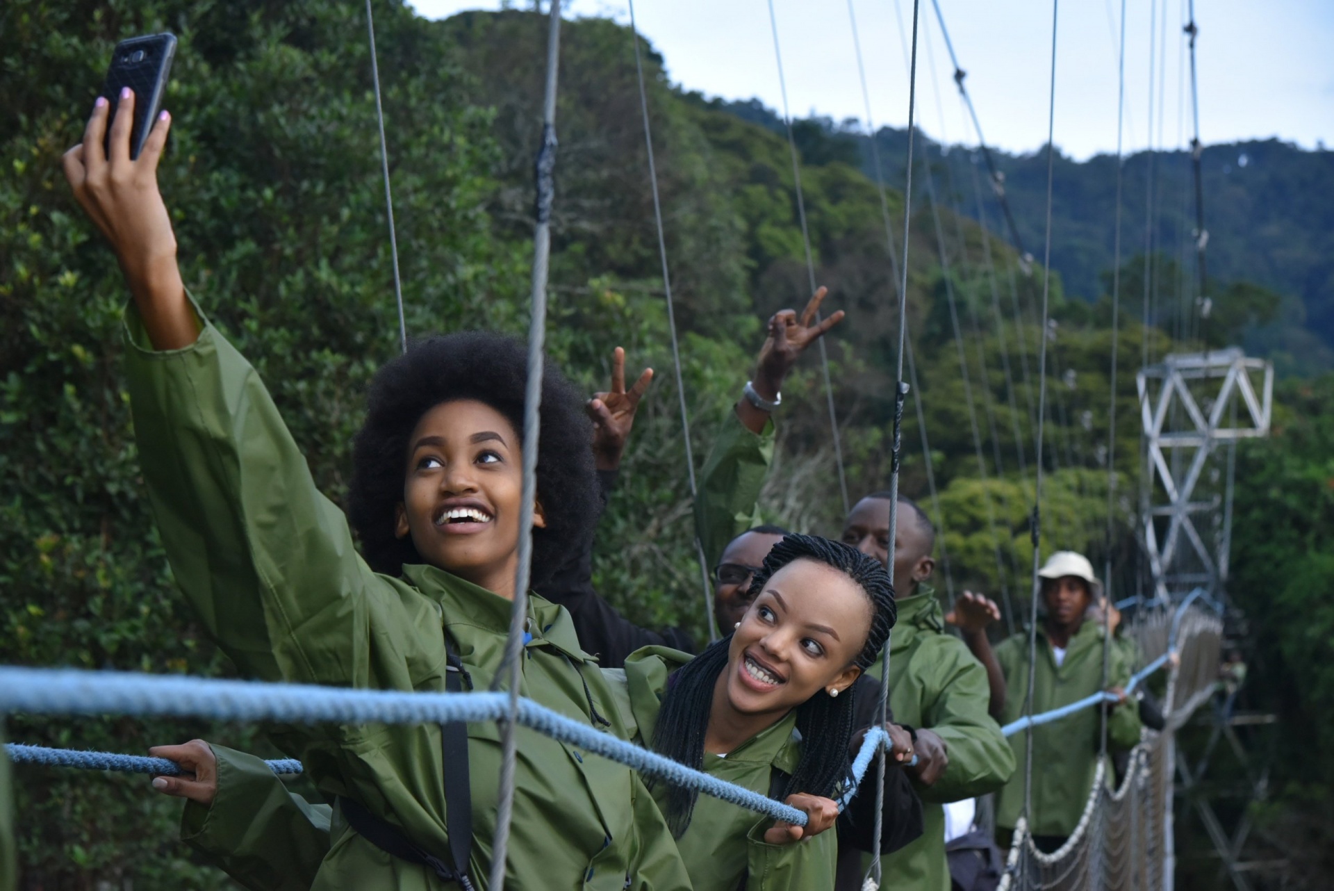 Happy Tourists in Rwanda
